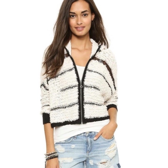 Free People Zip Hoodie Sweater - Picture 1 of 7